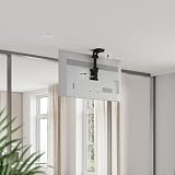 RICOO Uchwyt sufitowy do monitora 13-27 cali, składany, wychylny z regulacją wysokości, uniwersalny uchwyt do monitora D0411, uchwyt sufitowy do 20 kg, maks. VESA 100 x 100, ramię monitora