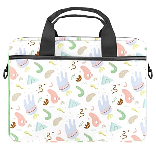 Sacoche PC portable 13,3 pouces à motif abstrait avec bandoulière réglable 28x36.8 cm