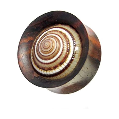 Chic-Net Wood and Shell Ear Plugs Cover