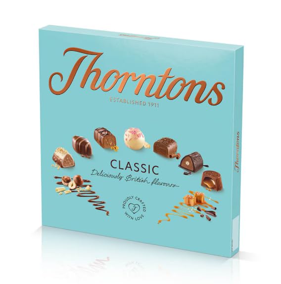 Miniatura 4 de Thorntons - Cesta de chocolate clásica, regalos de Navidad, regalos de chocolate para mujeres, hombres, leche, blanco, caja de selección de