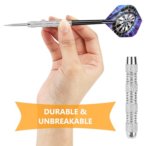 Image of Accmor Metal Tip Darts, Steel Tip Darts, 14 Grams Professional Metal Darts, Darts Metal Tip Set, Metal Darts for Dartboard