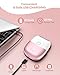 CkeyiN Electric Shaver for Women, IPX65 Waterproof Dry Wet Use Women's Electric Razor for Legs, Armpit, Bikini Public Hair Trimmer with Detachable Head, Cordless/Portable/Rechargeable Foil Shaver