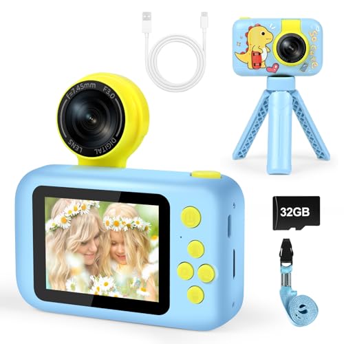 Appareil photo pour enfants, 2.4 pouces enfant appareil photo numerique