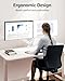 MOUNTUP Dual Monitor Stand for Desk, Pneumatic Monitor Arms for 2 Monitors Max 32 Inches, Height Adjustable Double Monitor Mount, VESA Mounts with C-Clamp & Grommet Base, Holds 4.4-17.6lbs, White