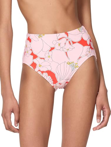 kate spade new york High Waist Bottom Bragas de Bikini, Goji Berry, M para Mujer