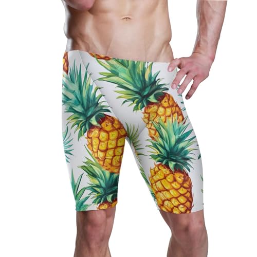 UMIRIKO Pineapple Fruit Swim Jammers for Men Athletic Durable S B0400874