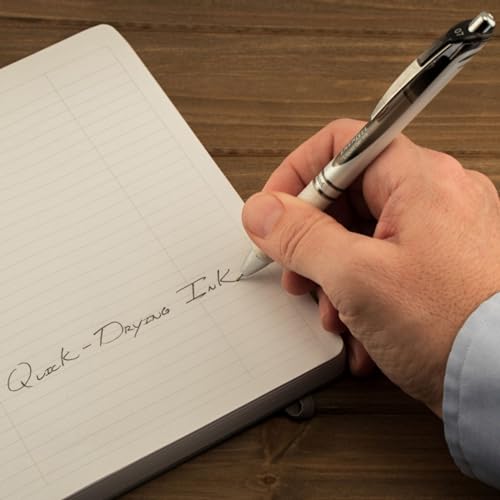 Bolígrafo Pentel EnerGel Pearl retractil 12 unidades negro miniatura 6