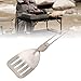 POENVFPO Stainless Steel Folding Spatula, Lightweight Portable Foldable Cooking Spatula with Latchs Design, for Outdoor Camping (Spatula)