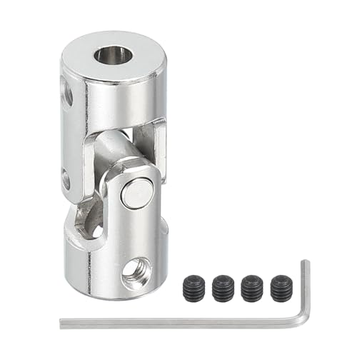 PATIKIL - PATIKIL Rotatable Universal Steering Shaft 5mm to 8mm Inner Dia, U Joint Shaft Coupling U Joints Coupler Connector Accessories with M4 Screws for Motor Model Robots
