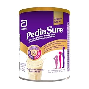 PediaSure Shake Vanille – Complément alimentaire pour enfants – Shake contenant multivitamines et minéraux, des protéines et des oméga 3 et 6 – À partir de 1 an – 1 x 850 g