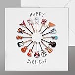 Guitar Birthday card Birthday card guitar