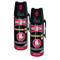 2xPfefferspray, Abwehrspray, KO Jet, 50ml, Familien Packung
