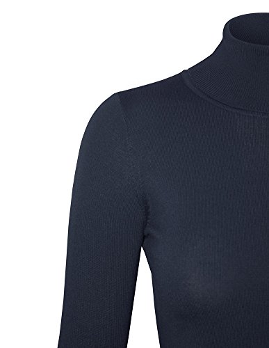 Image of Cielo Womens Solid Basic Stretch Turtleneck Pullover Knit Sweater