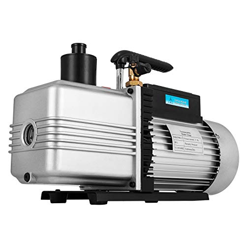 Vevor Vacuum Pump 12Cfm 1 Hp Single Stage Air Conditioning Vacuum Pump 110V 5Pa Ultimate Vacuum Refrigerant Hvac Air Tool Rotary Vane Vacuum Pump For Automobile Vacuum Evacuation (1-Stage, 12Cfm) #TOP2