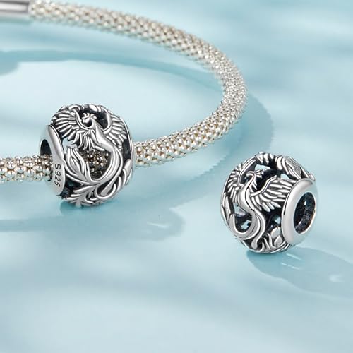 Animal Charms for Bracelets 925 Sterling Silver Jewelry Paw Print Elephant Ocean Beads Butterfly Peacock Snake Happy Birthday Charm Bracelet for Women4