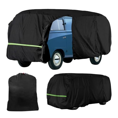 300D Oxford Cloth Car Cover for 1950-1992 VW Bus T1 T2 T3, ZDHQLHJ Waterproof Sun Protection Snow Dust Storm Resistant Outdoor Full Cover, Bus Camper Van Car Cover