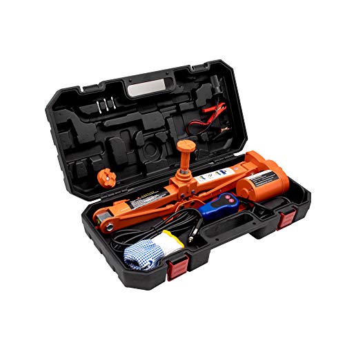 12V DC 5T (11000 lbs) Electric Car Jack,Scissor Lift Jack Set for Sedans