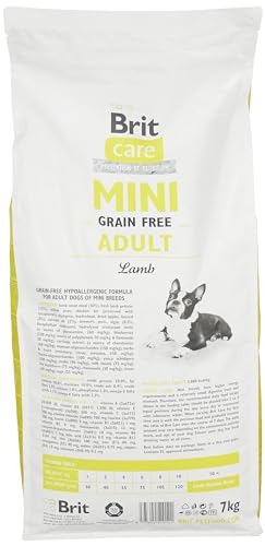 Brit Care Mini Adult Lamm – hypoallergen und Grain Free – für kleine Hunde – 7 kg