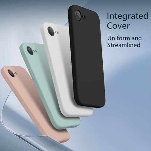Image of FireNova Magnetic for iPhone 17e Case /iPhone 16e Case, Compatible with MagSafe, [Silicone Camera Protection] Microfiber Lining Phone Case, 6.1 inch, Black