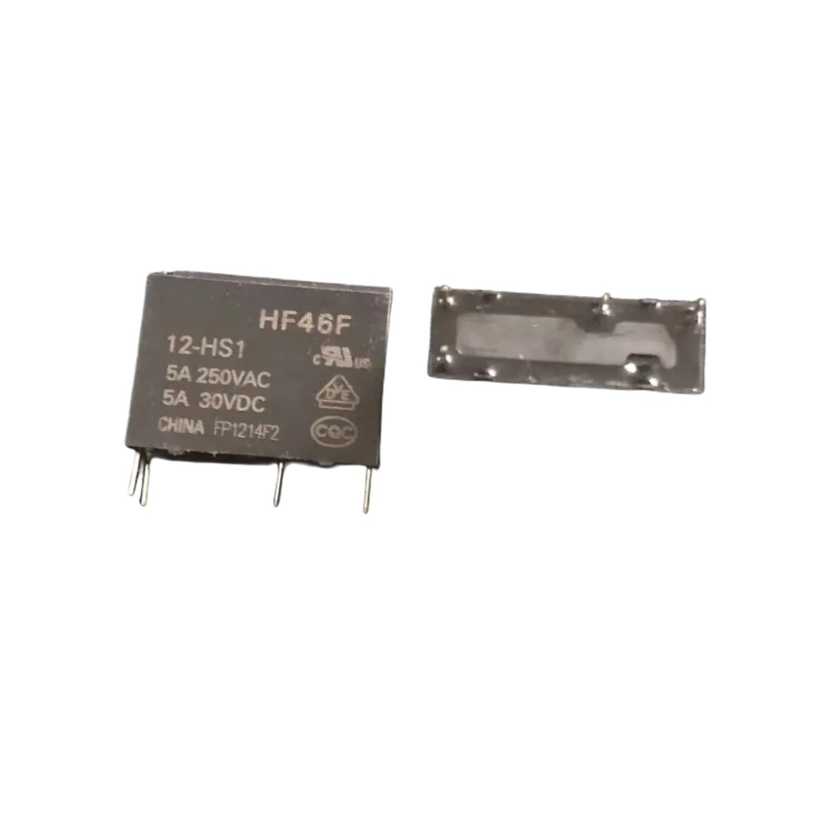 Relais de puissance 5V HF46F-5-HS1 pour circuit imprimé lot de 10 pièces