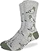 Good Luck Sock Men's Pigeon Crew Socks - Grey, Adult Shoe Size 7-12