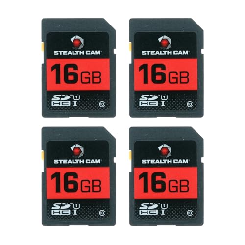STEALTH CAM SD Card - High-Speed Data Transferring Storage Game Trail Hunting Scouting Photo Video Recording Cameras, 16GB SD Card (4 Pack) w/Memory Card Storage Case - Image 6