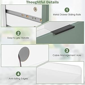 Giantexnightstandwithdrawer3tierbedsidetablewithstoragedraweropencompartment16x16endtablew4metallegsmodernsidetablenightstandforbedroomwhitegreen Urban Country Home Decor Giantex nightstand with drawer 3 tier bedside table with storage drawer open compartment 16 x 16 end table w 4 metal legs modern side table night stand for bedroom white green urban country home decor