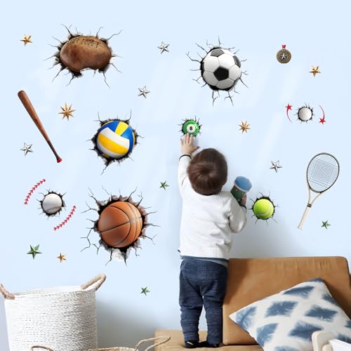 Vinilos deportivos 3D para decoración de pared miniatura 4