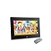 Sonicgrace 10” Digital Photo Frame with Remote Control, 16:9 LCD Screen, Slide Show, Plug and Play, SD Card USB Flash Drive, Built in Calendar and Clock, Wall mountable,Great idea