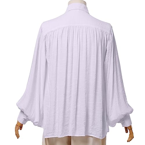 Miniatura 2 de Graceart Hombres Pirata Camisa Disfraz Medium, Blanco