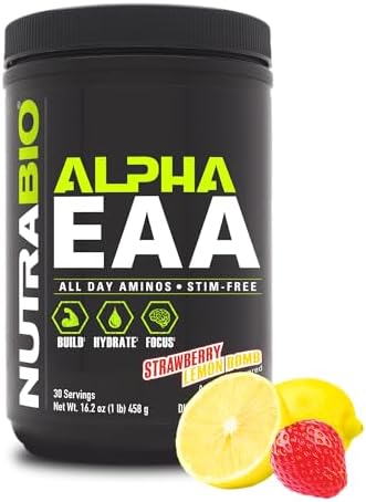 NutraBio Alpha EAA - All-Day Amino Acids for Muscle Growth and Hy...
