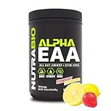 NutraBio Alpha EAA (Strawberry Lemon Bomb) - All-Day Recovery, Focus, and Hydration Supplement