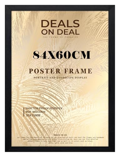 DEALS ON DEALÂ® Modern Large Poster Frame 84x60cm Mdf Wood