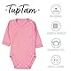 TupTam Wickelbody Langarm Baby Body – Unisex Body Baby im 5er Set aus Baumwolle, Farbe: Weiß Ecri Hellgrau Altrosa Rosa, Größe: 50