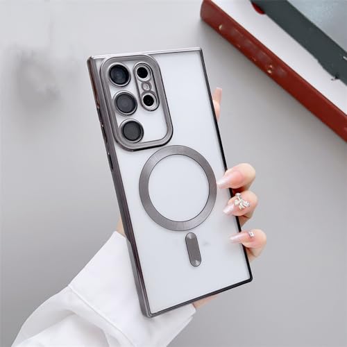 Étui de charge sans fil magnétique mat Samsung S23 S22 Plus couverture