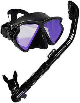 Snorkeling Scuba Dive Mask w/ COLOR CORRECTION Lens Snorkel Combo Set