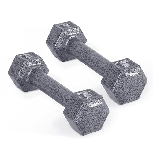 CAP Cast Iron Hex Dumbbell Pair 5 lb