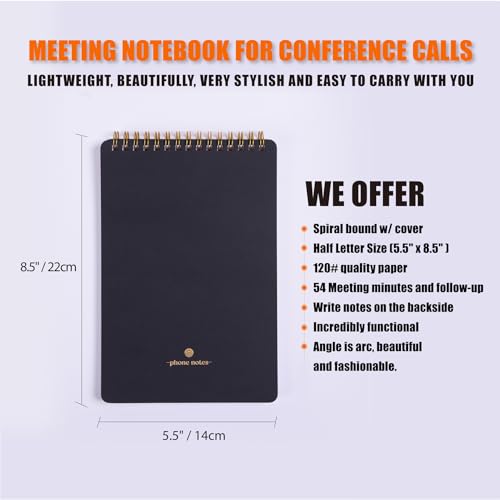Phone Call Log Notepad for Work w/Action Items - A5 To Do List for Office by ZERONE CENTRE - Used condition - Image 2