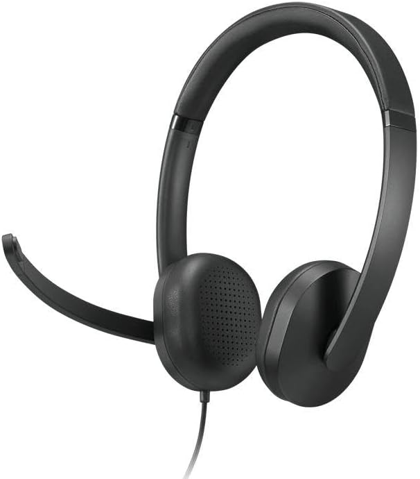 Lenovo Wired VoIP Headset 5000 for Microsoft Teams – USB C & USB A Plug and Play, AI Noise Canceling Microphone, Lightweight Over Ear Design, Certified for Teams, Works with Zoom & Webex