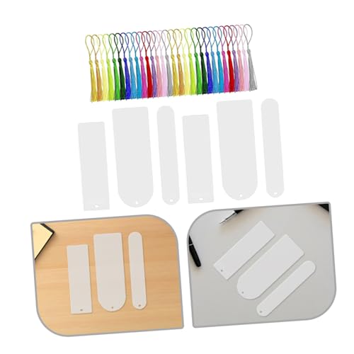 Marque-page Acrylique DIY Kit Complet avec Tassels pour Vos Créations