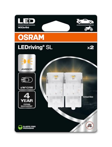Lámparas LED WY21W ámbar OSRAM LEDriving SL kit de dos bombillas para intermitentes todoterreno 2