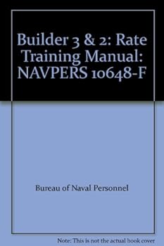 Paperback Builder 3 & 2: Rate Training Manual: NAVPERS 10648-F Book