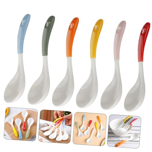 Cuillères à soupe céramique lavables avec manche ergonomique - 3