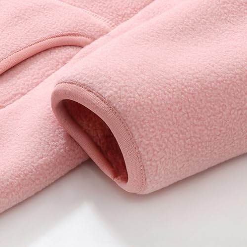 LittleSpring Kids Fleece Jacket with Hood Full Zip Fur Lined Warm Hoodies4
