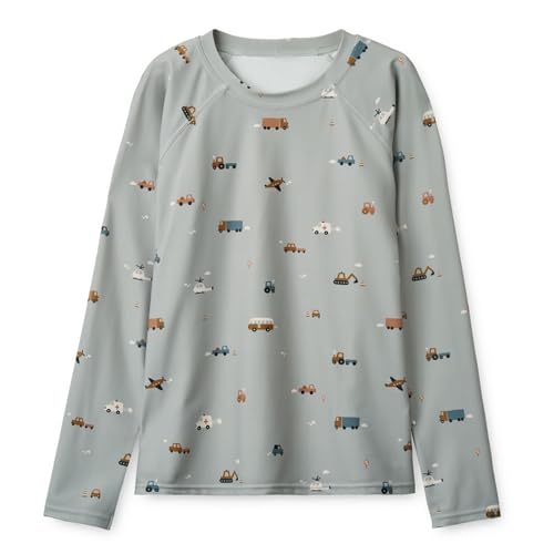 Image of Girls and Boys Long Sleeve Rash Guard Shirt Neutral Swim Shirts