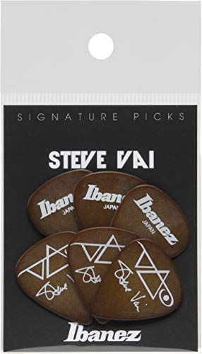 Ibanez B1000SV-BR Lot de 6 médiators Signature Steve Vai, 1.0mm, Marron - Les Beatles, Paul McCartney, John Lennon, RIngo Starr, George Harrison Ibanez B1000SV-BR Lot de 6 médiators Signature Steve Vai, 1.0mm, Marron – Image 5