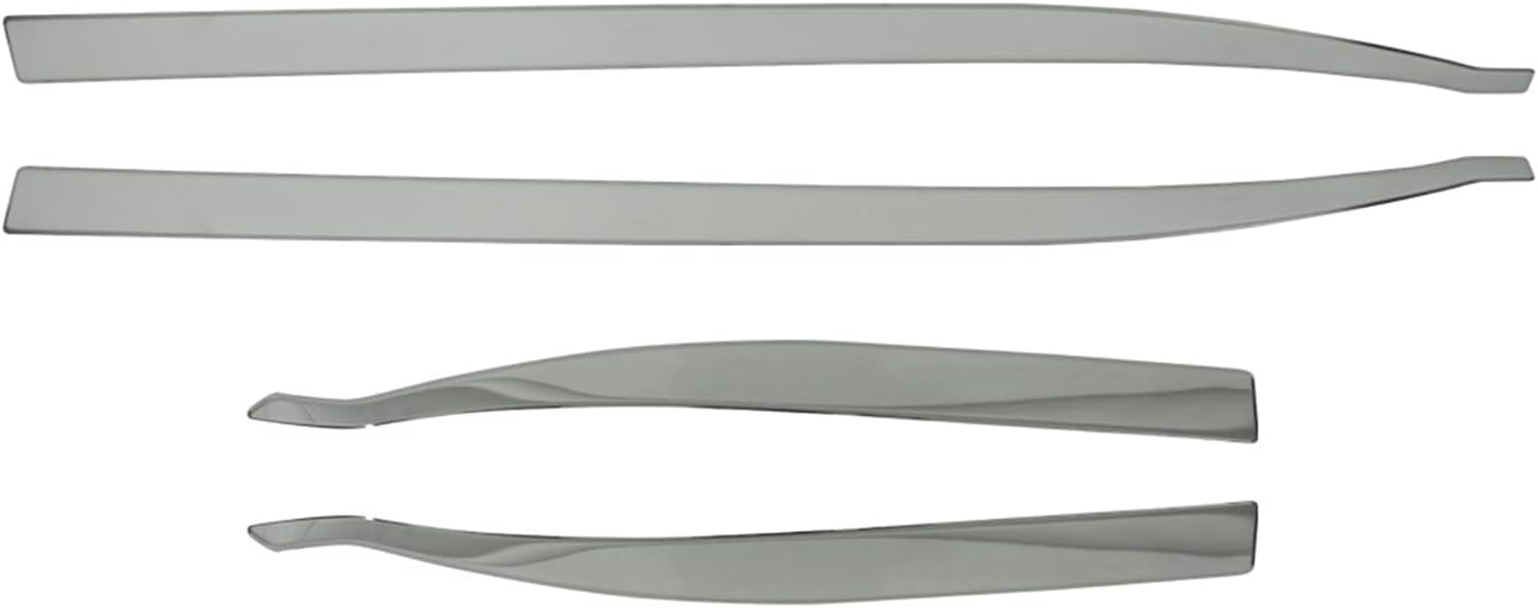 OMAC Side Door Molding Trim Skirt Garnish for Jeep Renegade 2015-2024 Steel Silver 4X