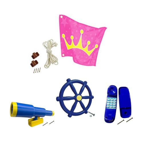 Juego de barco pirata para niños con telescopio de casa de árbol 2