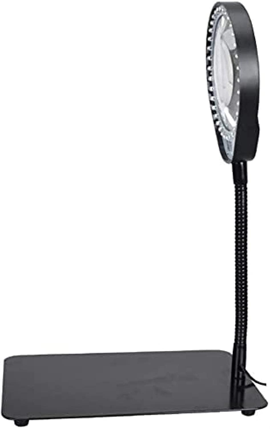 MRKU Lupa de Escritorio LED, lámpara de Aumento, Brillo Ajustable, Manguera Curva Flexible, Lupa de iluminación de Lectura para Mantenimiento