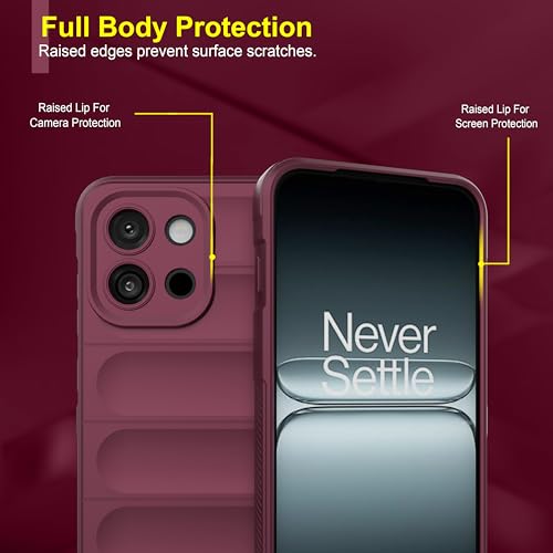 Image of Zapcase Back Case Cover for OnePlus 13s | Compatible for OnePlus 13s Back Cover | Liquid Silicon Magic Case with Camera Protection | Plum